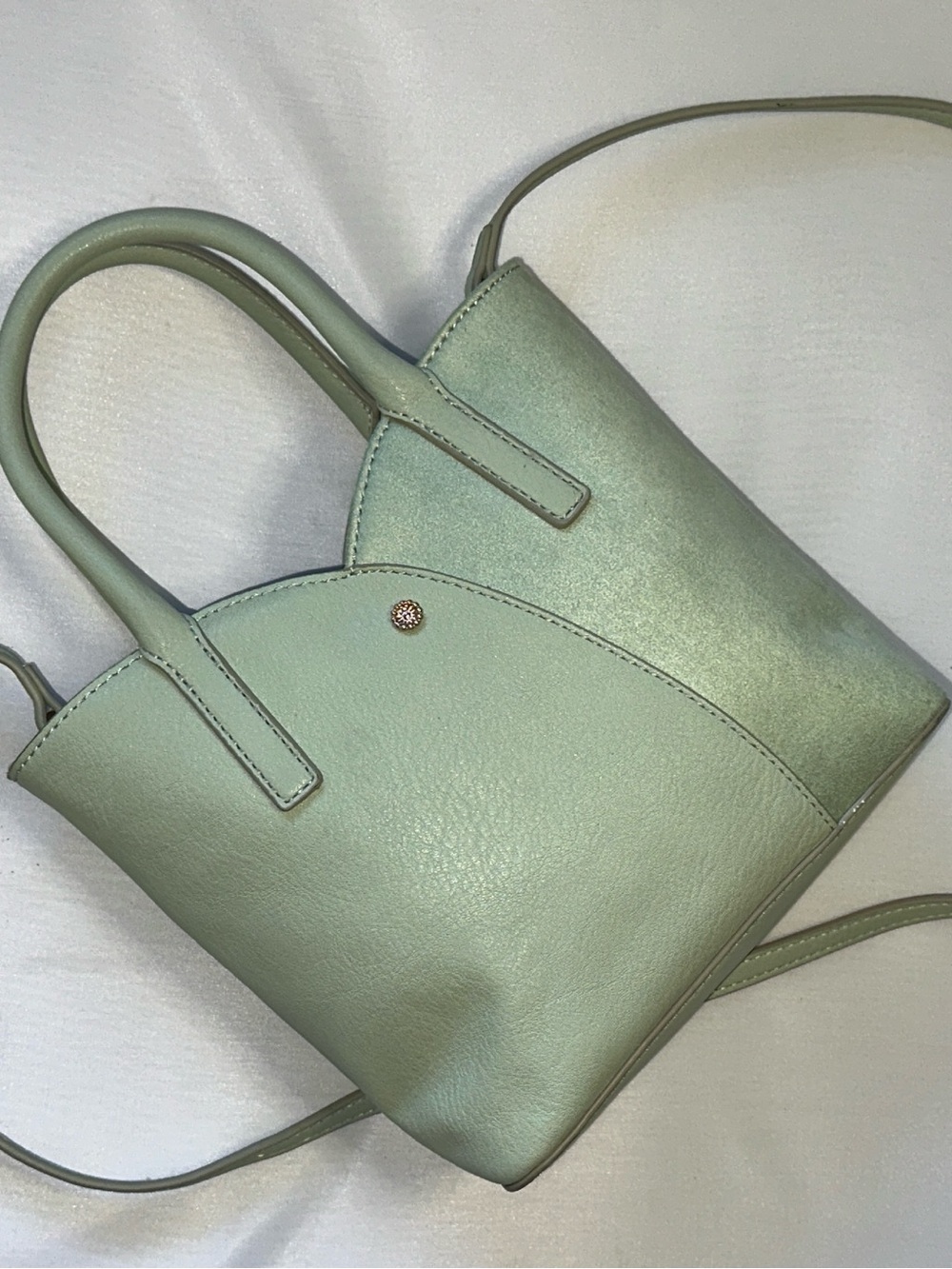 LC Lauren Conrad Light Green Crossbody Purse